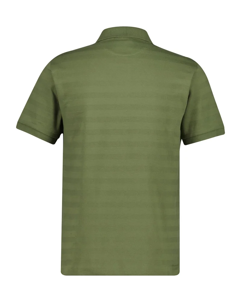 غانت Texture Stripe Short SleevePolo